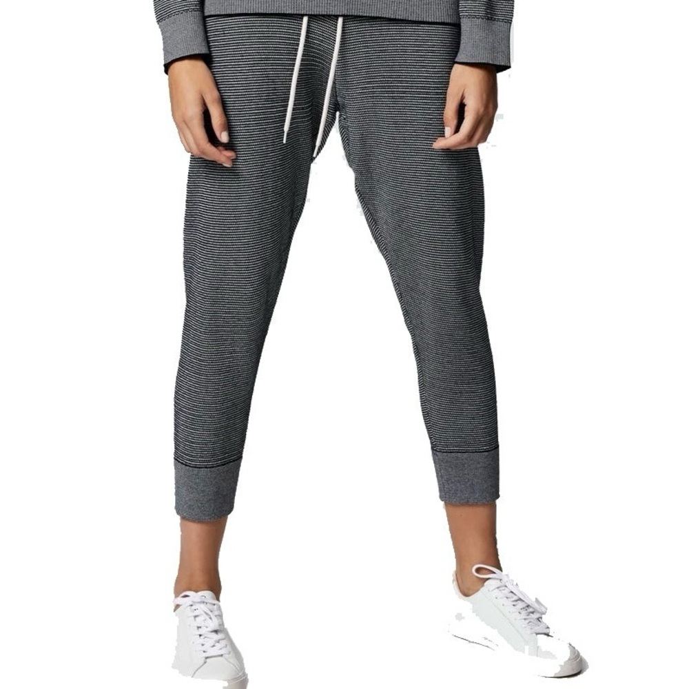 Varley. Alice 2.0 Knit Jogger. Black & White. Size Medium.